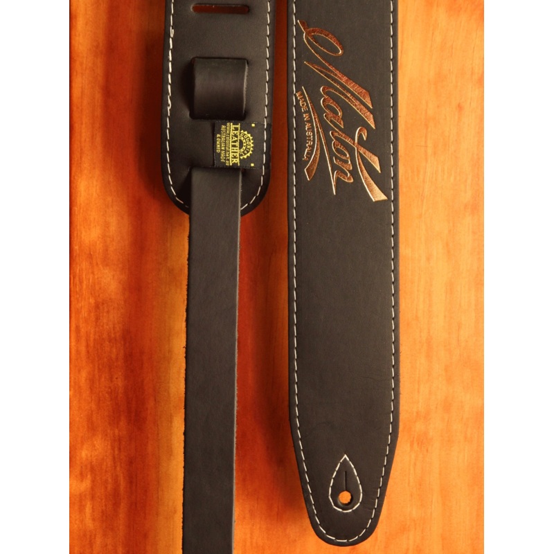 maton-guitars-genuine-leather-guitar-strap-black Maton Guitars Genuine Leather Guitar Strap Black