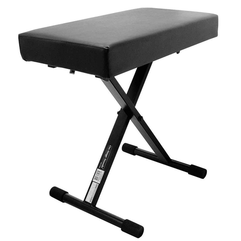 on-stage-stands-kt7800-deluxe-x-style-bench On-Stage Stands KT7800+ Deluxe X-Style Bench