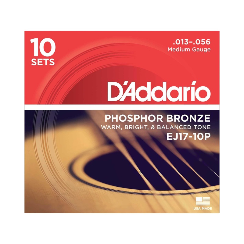 d-addario-ej17-phosphor-bronze-acoustic-guitar-strings-medium-10-pack D'Addario EJ17 Phosphor Bronze Acoustic Guitar Strings, Medium (10-Pack)