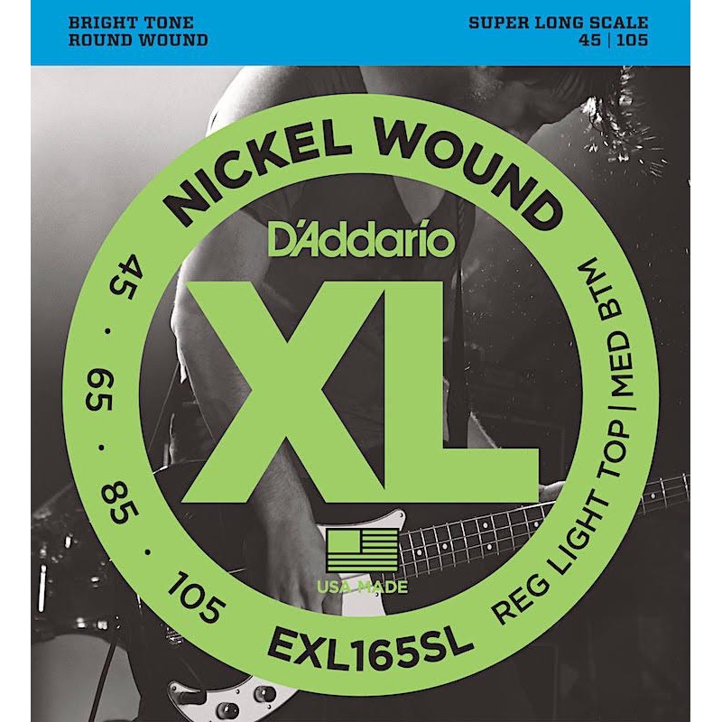 d-addario-exl165sl-super-long-scale-electric-bass-strings-045-105 D'Addario EXL165SL Super Long Scale Electric Bass Strings .045 -.105
