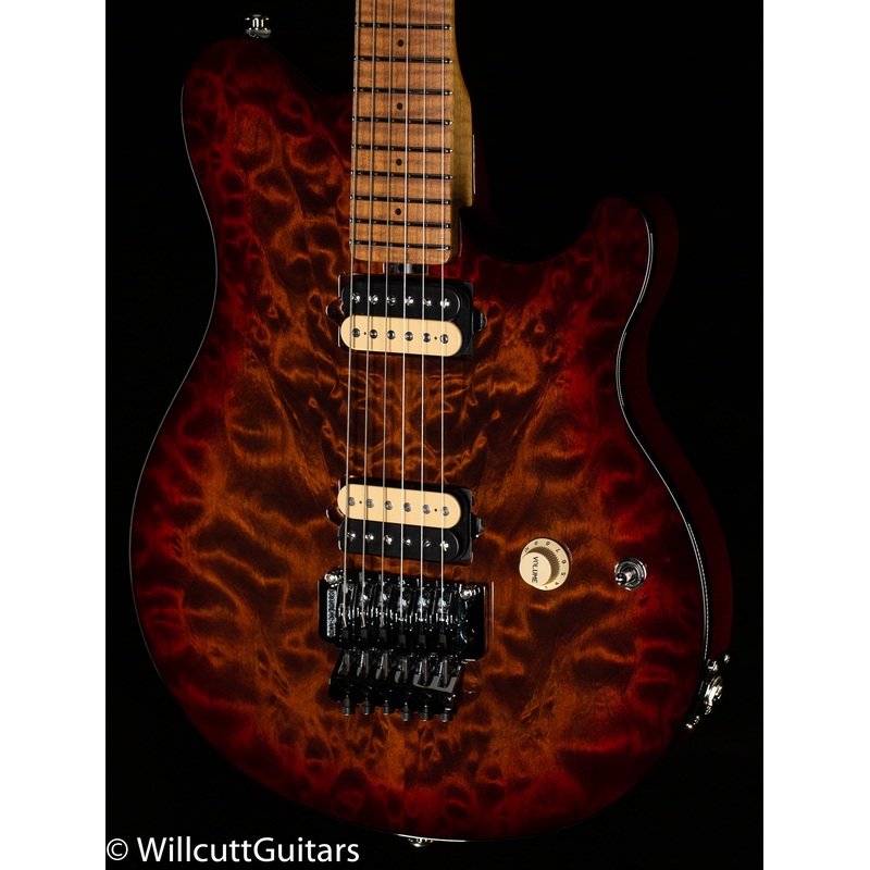 ernie-ball-music-man-axis-roasted-amber-quilt Ernie Ball Music Man Axis Roasted Amber Quilt