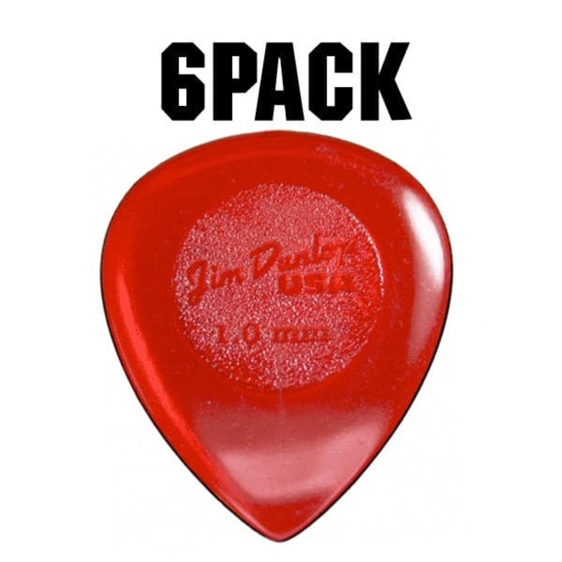 jim-dunlop-big-stubby-plectrum-players-pack-6-pack-1mm-red Jim Dunlop Big Stubby Plectrum Players Pack - 6 Pack - 1mm Red