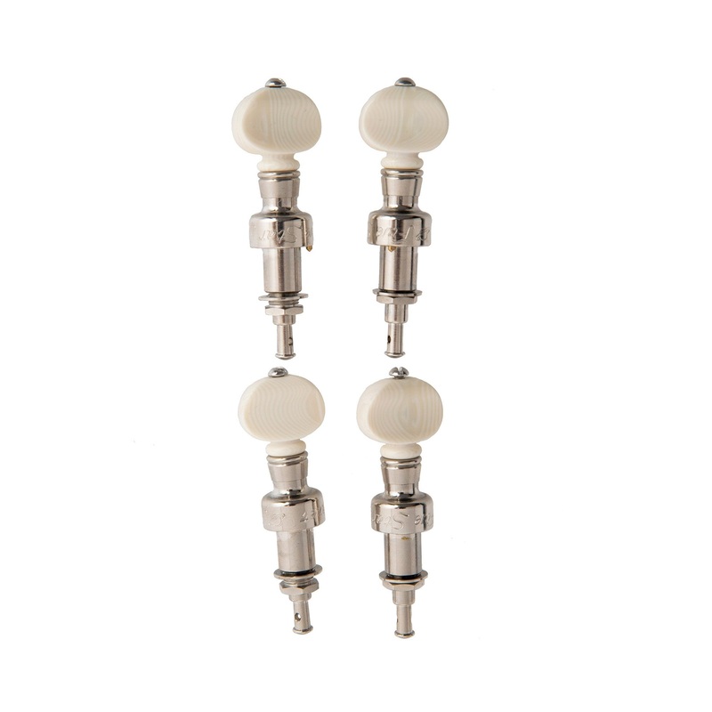 5-star-nickel-banjo-pegs-ivoroid-buttons-set-of-4 5-Star Nickel Banjo Pegs, Ivoroid Buttons (Set of 4)