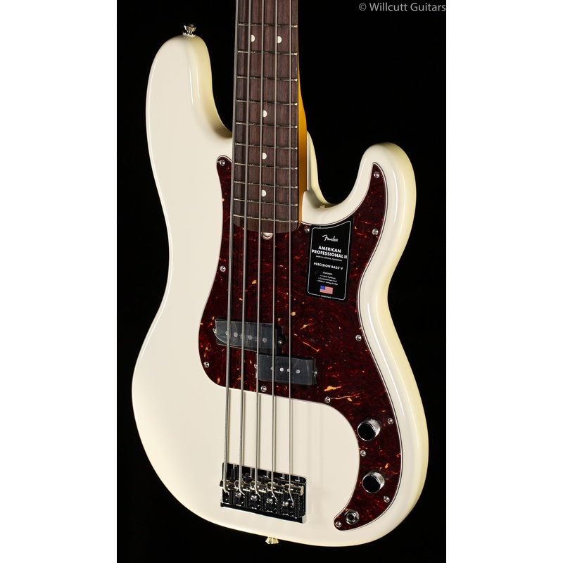 fender-american-professional-ii-precision-bass-v-olympic-white Fender American Professional II Precision Bass V Olympic White