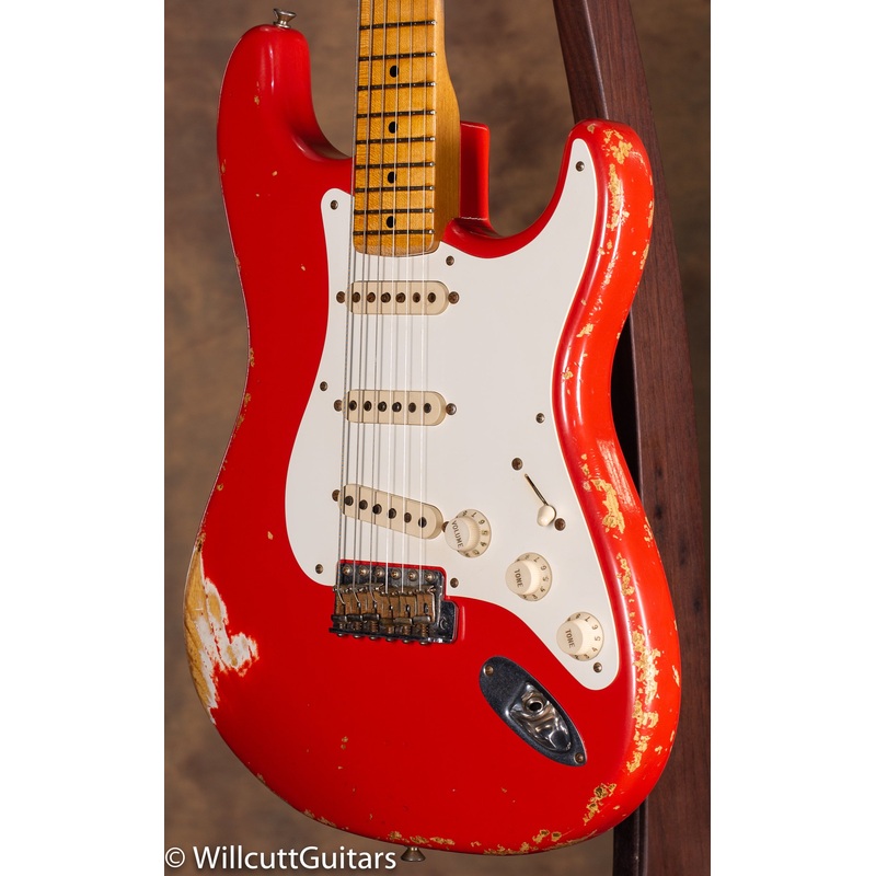 fender-custom-shop-limited-1957-strat-heavy-relic-fiesta-red-used Fender Custom Shop Limited 1957 Strat Heavy Relic Fiesta Red USED