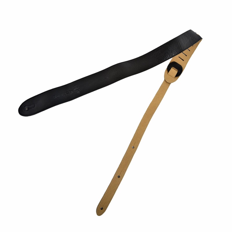 martin-italian-leather-guitar-strap-black Martin Italian Leather Guitar Strap, Black