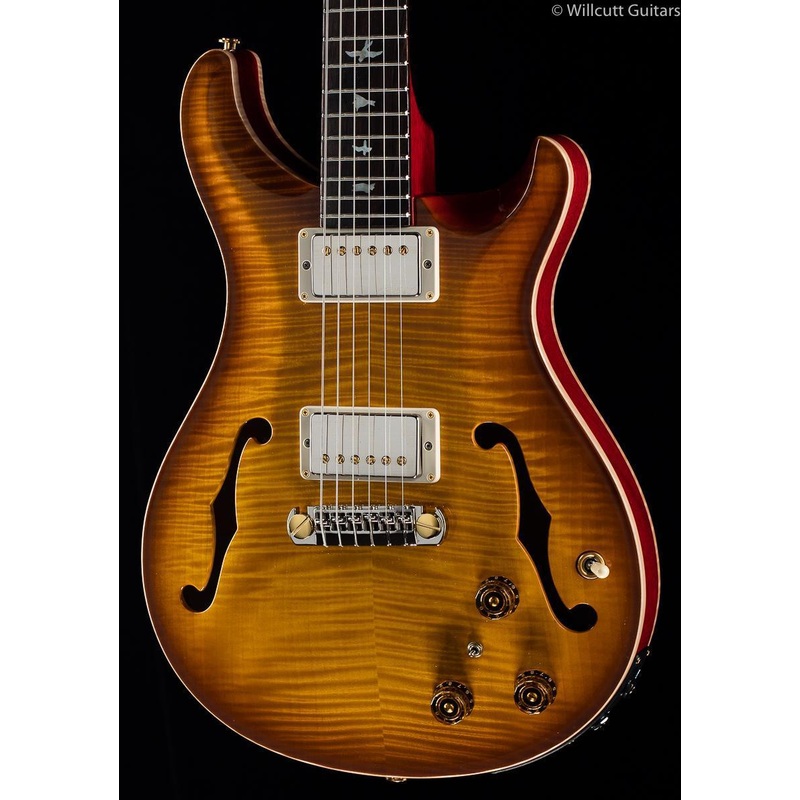 prs-hollowbody-ii-mccarty-burst-wood-library-edition-korina-neck PRS Hollowbody II McCarty Burst Wood Library Edition Korina Neck