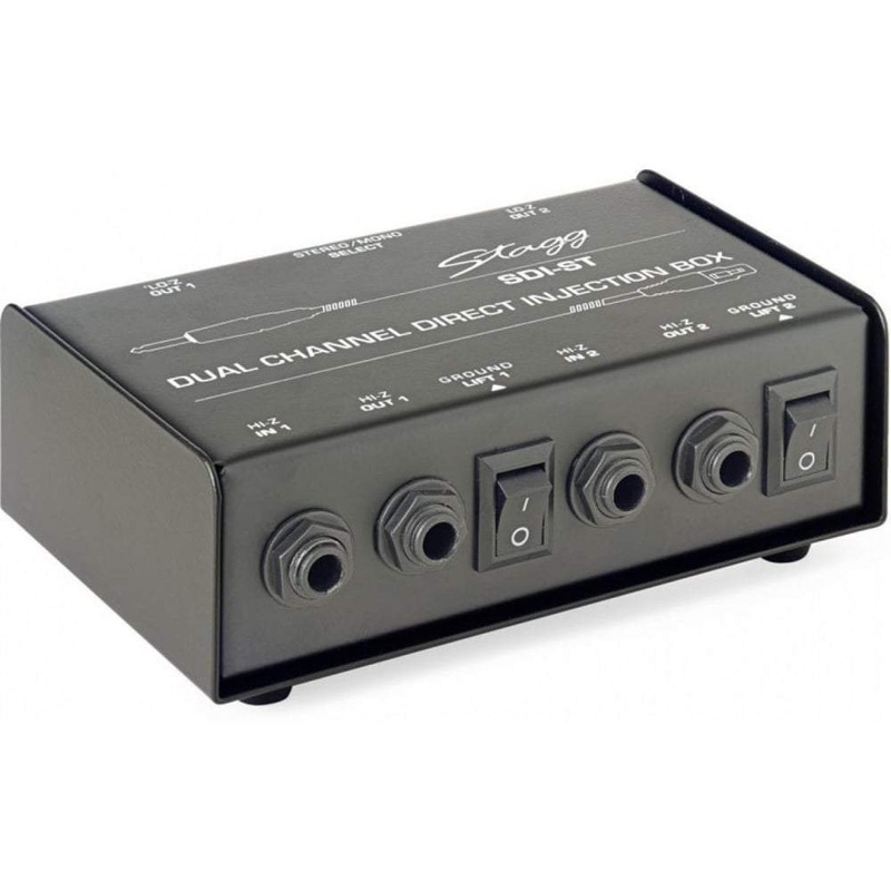 stagg-sdi-st-dual-channel-direct-injection-di-box-with-stereo-mono-switch Stagg SDI-ST Dual Channel Direct Injection DI Box With Stereo/Mono Switch