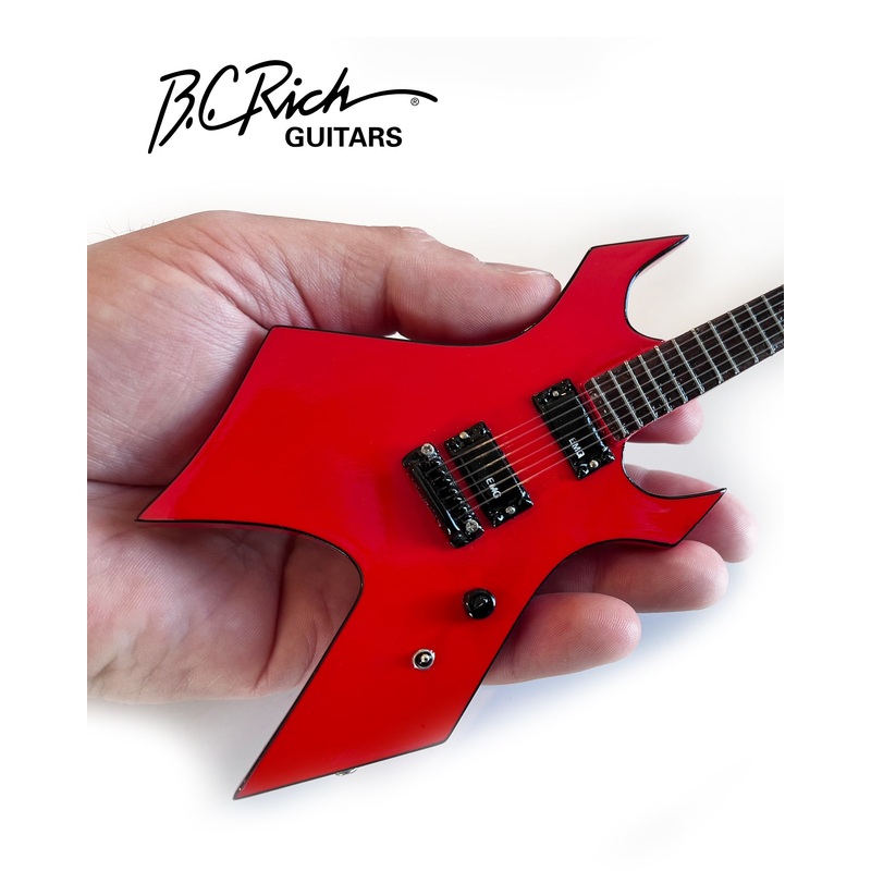 official-b-c-rich-hate-warlock-with-widow-headstock-mini-guitar-mick-thomson-slipknot Official B.C. Rich "HATE" Warlock with Widow Headstock Mini Guitar - Mick Thomson - Slipknot