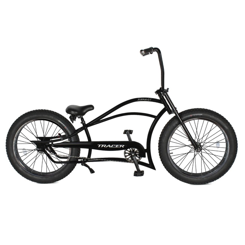 tracer-siena-gt-26-single-speed-oversized-frame-fat-tire-cruiser-bike-matte-black-black Tracer SIENA GT 26" Single Speed Oversized Frame Fat Tire Cruiser Bike Matte Black / Black