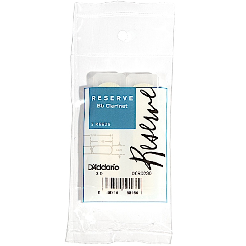 d-addario-dcr0230-bb-clarinet-reeds-3-0-2-pack D'Addario DCR0230 Bb Clarinet Reeds 3.0 - 2-Pack