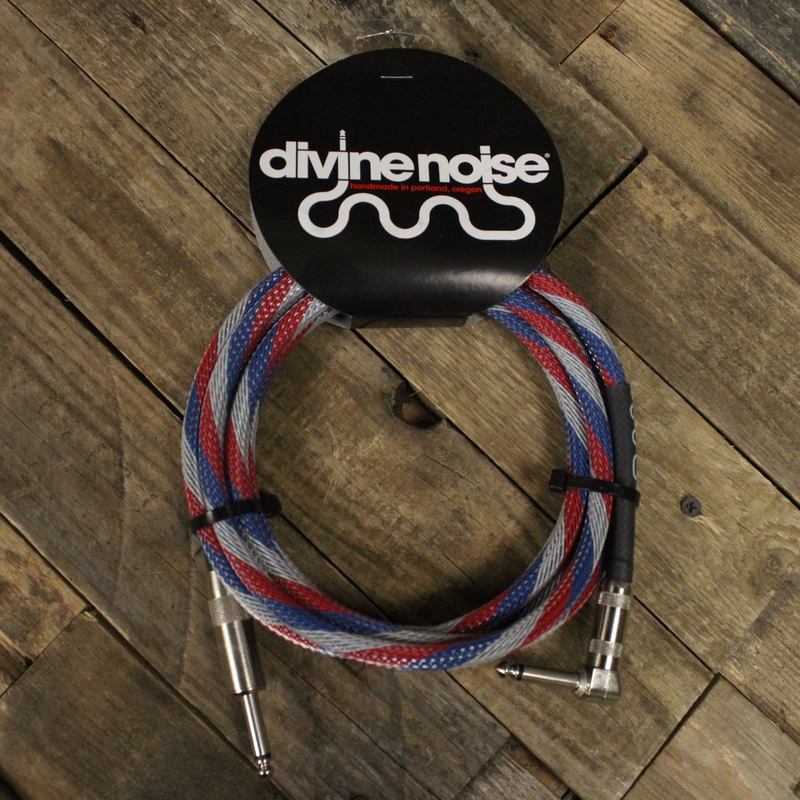 divine-noise-straight-to-right-angle-10ft-instrument-cable-patriot-braided-sleeving Divine Noise Straight to Right Angle 10ft Instrument Cable - Patriot Braided Sleeving