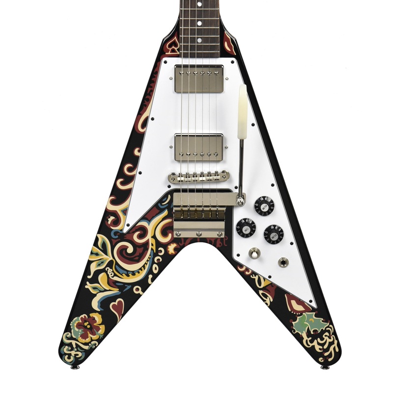 epiphone-jimi-hendrix-love-drops-flying-v-in-ebony-w-ohsc-24111528363 Epiphone Jimi Hendrix "Love Drops" Flying V in Ebony w/OHSC 24111528363