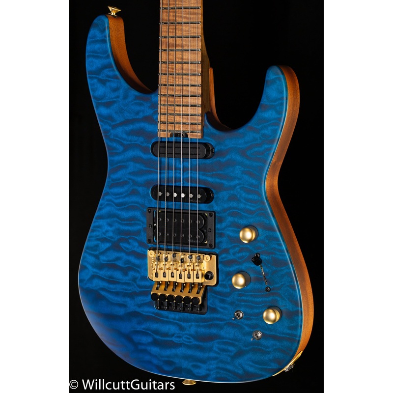 jackson-usa-signature-phil-collen-pc1-caramelized-flame-maple-fingerboard-satin-stain-transparent-blue-763 Jackson USA Signature Phil Collen PC1 Caramelized Flame Maple Fingerboard Satin Stain Transparent Blue (763)