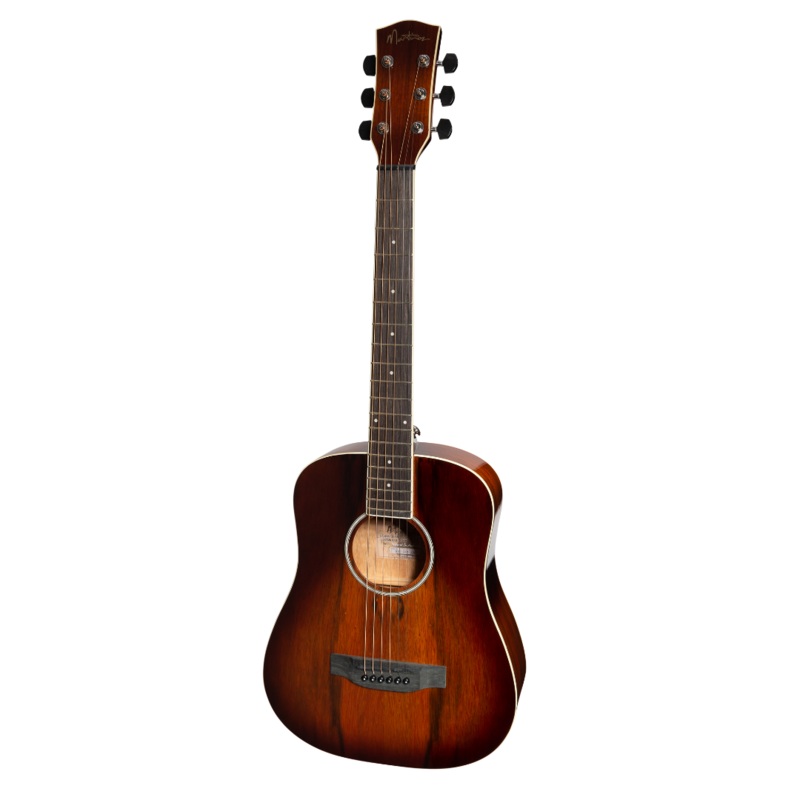martinez-daowood-acoustic-electric-babe-traveller-guitar-tuner-african-brownburst Martinez Daowood Acoustic Electric Babe Traveller Guitar + Tuner - African Brownburst