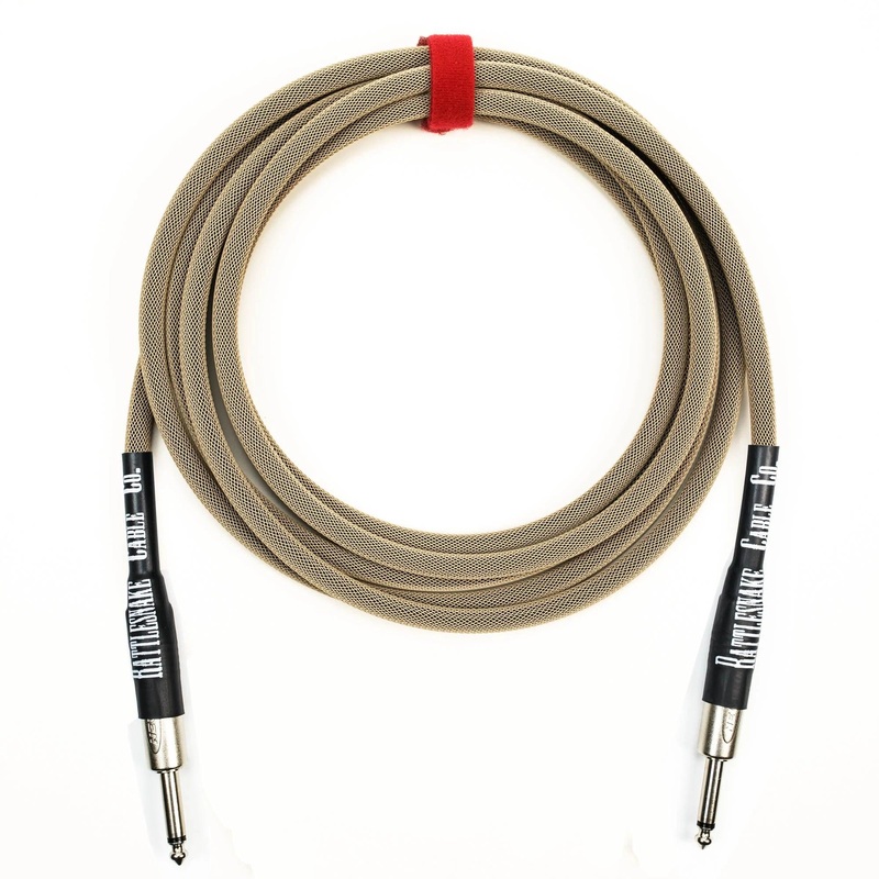 rattlesnake-cable-co-20-guitar-instrument-cable-dirty-tweed-straight-to-straight Rattlesnake Cable Co. - 20' Guitar Instrument Cable - Dirty Tweed - Straight to Straight