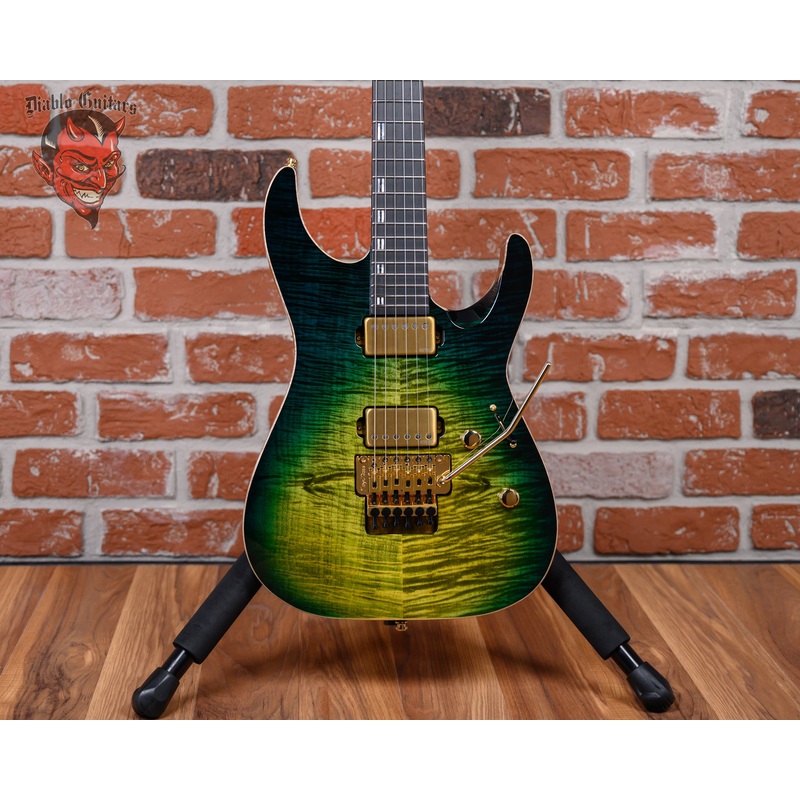 esp-original-series-m-ii-ctm-fm-fr-flame-maple-top-turquoise-green-tear-drop-2025-w-ohsc ESP Original Series M-II CTM FM FR Flame Maple Top Turquoise Green Tear Drop 2025 w/OHSC