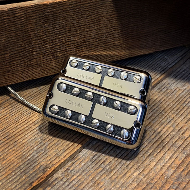 lollar-pickups-lollartron-traditional-vintage-pickup-nickel-bridge Lollar Pickups Lollartron Traditional Vintage Pickup Nickel - Bridge