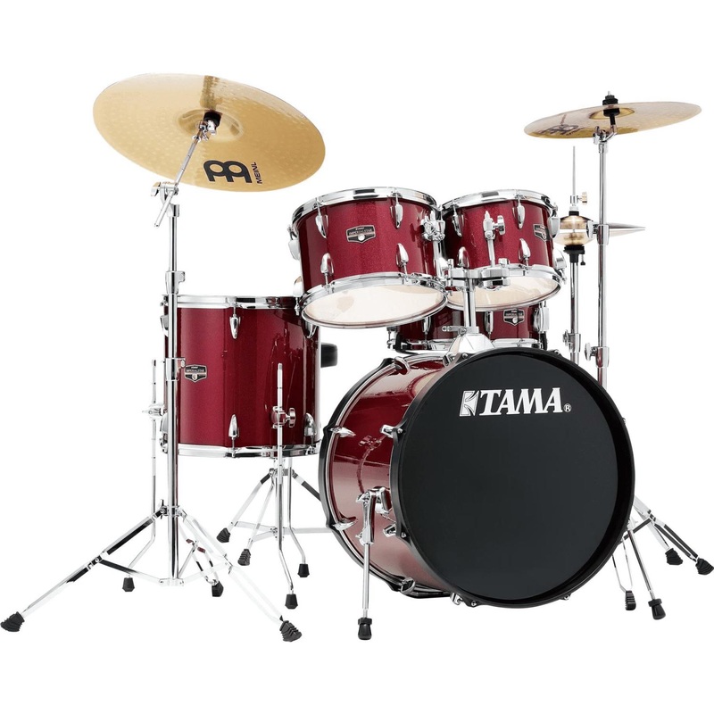 tama-imperialstar-ie50ccpm-5-piece-drum-kit-candy-apple-red-with-meinl-cymbals-local-pickup-only TAMA Imperialstar IE50CCPM 5 Piece Drum Kit Candy Apple Red with Meinl Cymbals *LOCAL PICKUP ONLY*