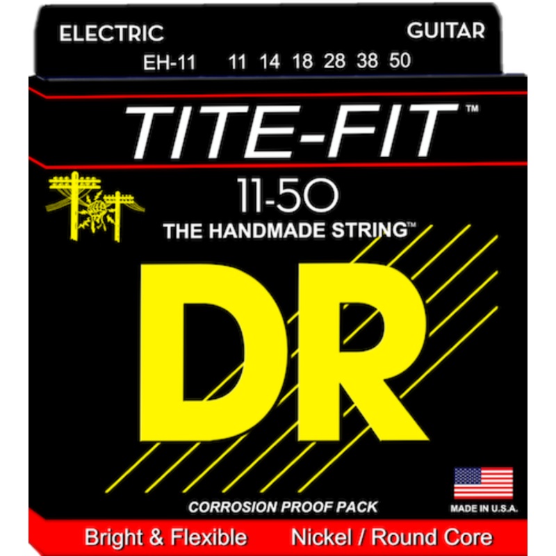 dr-strings-eh-11-tite-fit-nickel-plated-electric-guitar-strings-011-050 DR Strings EH-11 Tite-Fit Nickel-plated Electric Guitar Strings .011 -.050