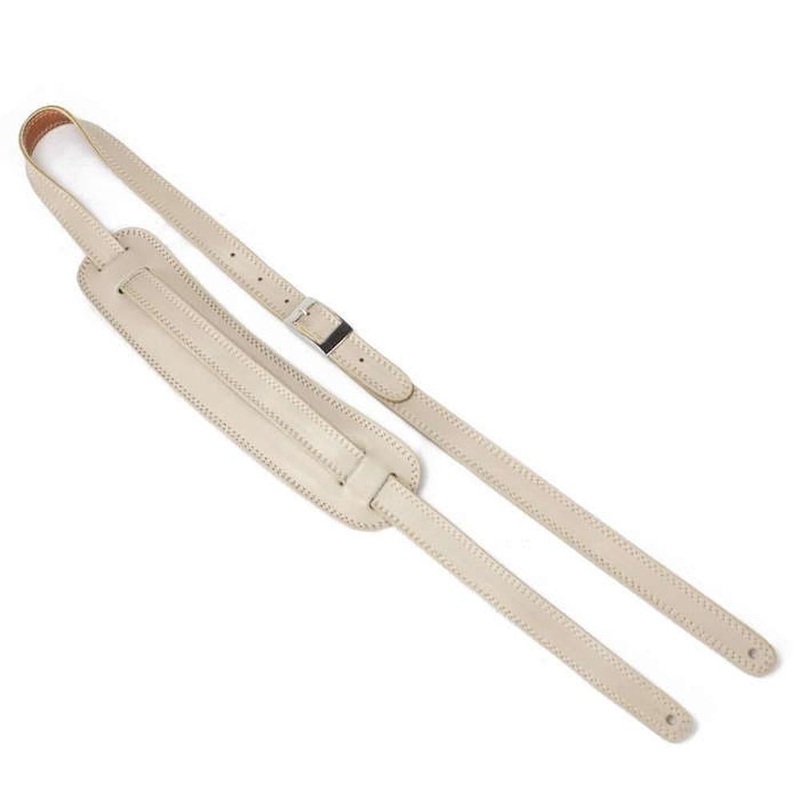 henry-heller-leather-50s-style-guitar-strap-bone Henry Heller Leather 50s Style Guitar Strap Bone