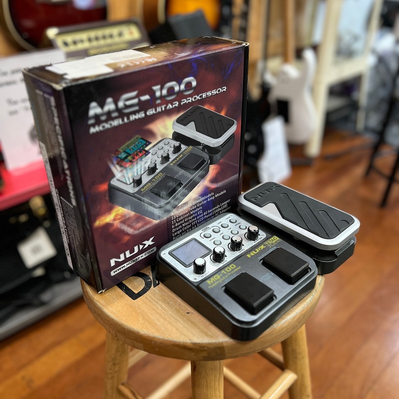 used-nux-mg-100-multi-effects-and-amp-modeler-effects-pedal-black USED NUX MG-100 Multi-Effects and Amp Modeler Effects Pedal Black