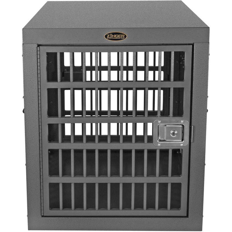 zinger-winger-professional-5000-front-back-entry-dog-crate-pr5000-2-fb-grey Zinger Winger Professional 5000 Front/Back Entry Dog Crate, PR5000-2-FB Grey
