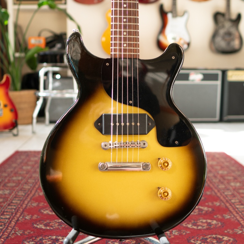 1989-gibson-les-paul-junior-dc-with-gibson-hard-case-sunburst-preowned 1989 Gibson Les Paul Junior DC with Gibson Hard Case - Sunburst - Preowned