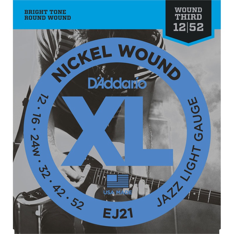 daddario-ej21-jazz-light-electric-guitar-strings DAddario EJ21 Jazz Light Electric Guitar Strings
