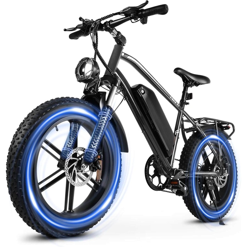ouxi-rx7-1000w-48v-20-fat-tire-electric-bike-grey OUXI RX7 1000W 48V 20" Fat Tire Electric Bike Grey