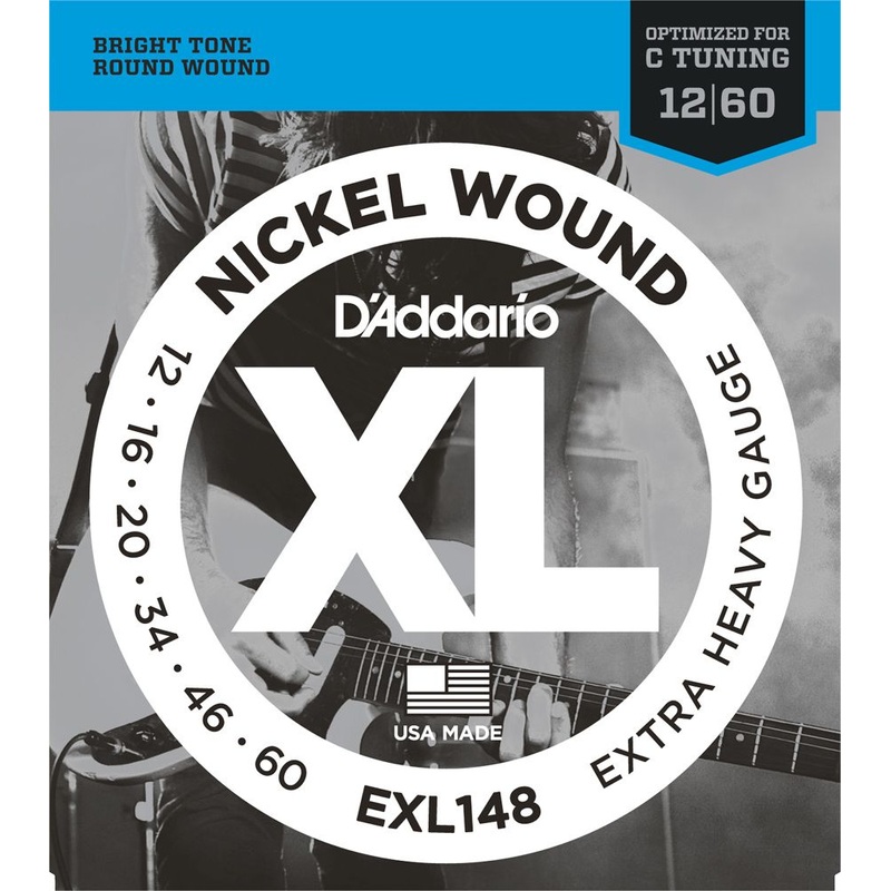 d-addario-12-60-nickel-round-wound-electric-guitar-strings-exl148-extra-heavy D'Addario 12-60 Nickel Round Wound Electric Guitar Strings EXL148 Extra Heavy
