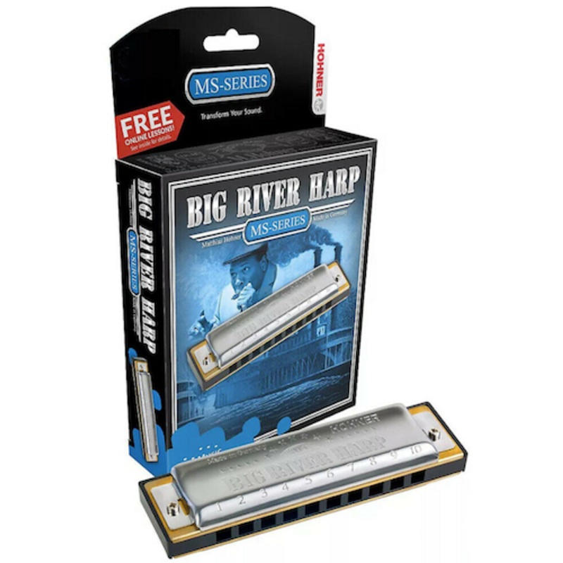 hohner-big-river-harp-590bx-d-harmonica-key-of-d Hohner Big River Harp 590BX-D Harmonica Key of D