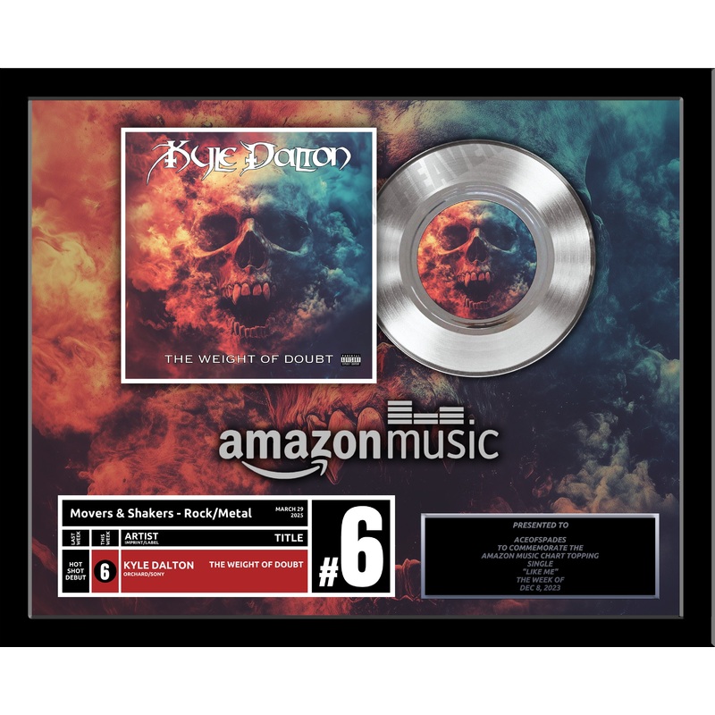 horizontal-top-of-charts-real-platinum-7-record-album-award-22-x-18-framed-artist-band-billboard-itunes-spotify-recognition HORIZONTAL - TOP of CHARTS Real Platinum 7" Record Album Award - 22" x 18" Framed Artist & Band - Billboard, iTunes, Spotify Recognition