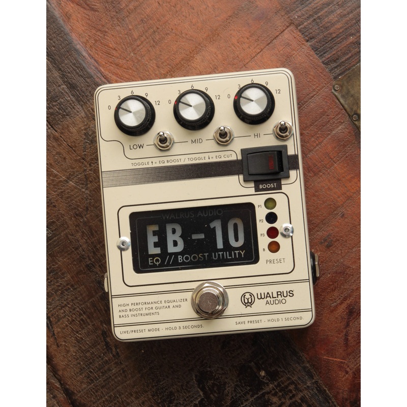 walrus-audio-eb-10-preamp-eq-boost-cream Walrus Audio EB-10 Preamp/EQ/Boost (Cream)