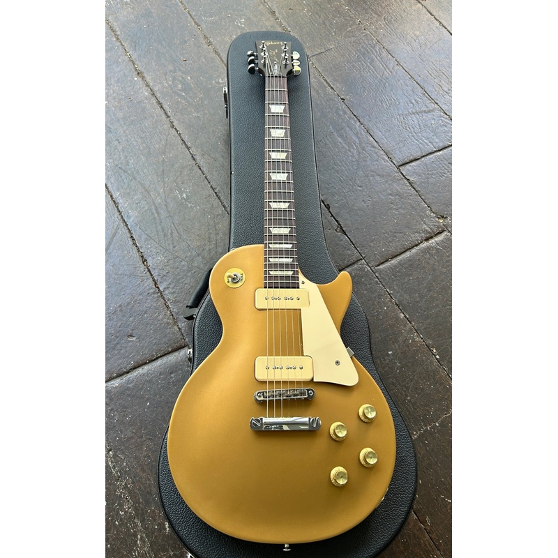 2013-gibson-50-s-tribute-les-paul-goldtop-p-90-s 2013 Gibson 50's Tribute Les Paul Goldtop P-90's