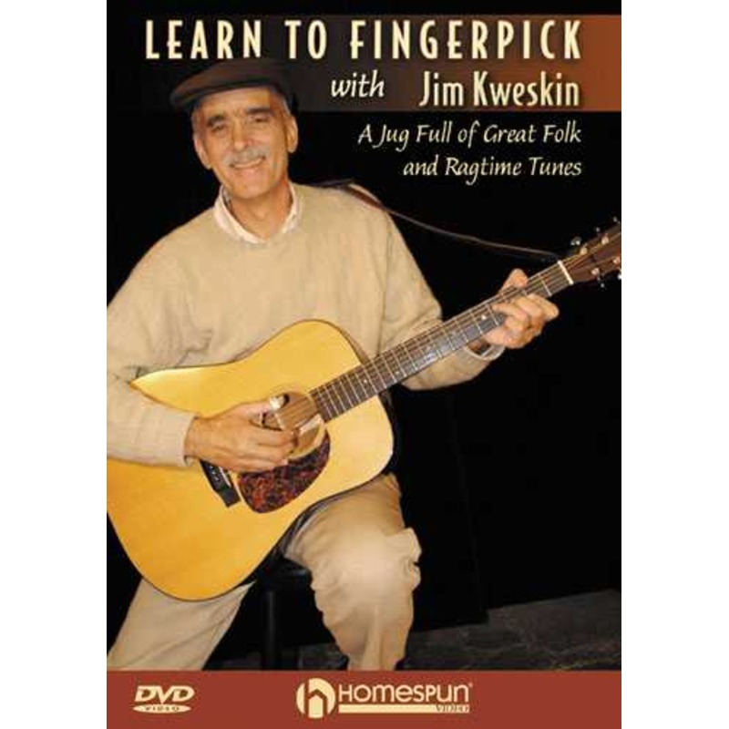 dvd-learn-to-fingerpick-with-jim-kweskin-a-jug-full-of-great-folk-and-ragtime-tunes DVD - Learn to Fingerpick with Jim Kweskin-A Jug Full of Great Folk and Ragtime Tunes