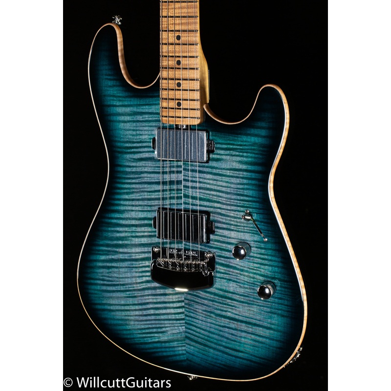ernie-ball-music-man-sabre-ht-guitar-hh-trem-yucatan-blue-253 Ernie Ball Music Man Sabre HT Guitar HH Trem Yucatan Blue (253)