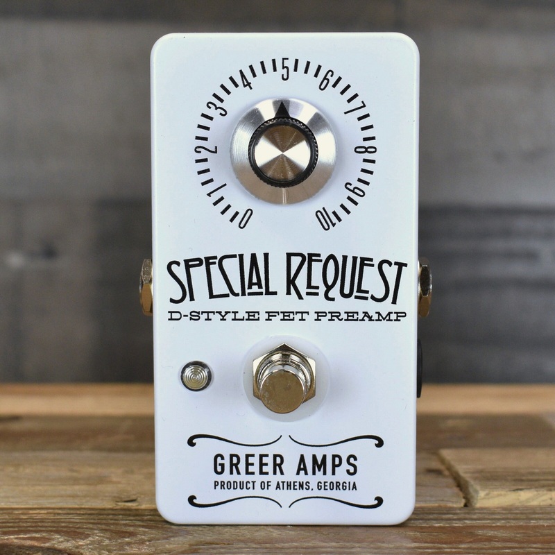 greer-special-request-preamp-pedal-white Greer Special Request Preamp Pedal - White