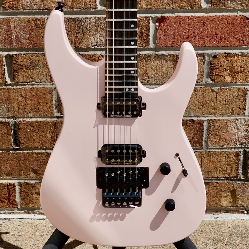 jackson-american-series-virtuoso-streaked-ebony-fingerboard-satin-shell-pink Jackson American Series Virtuoso Streaked Ebony Fingerboard Satin Shell Pink