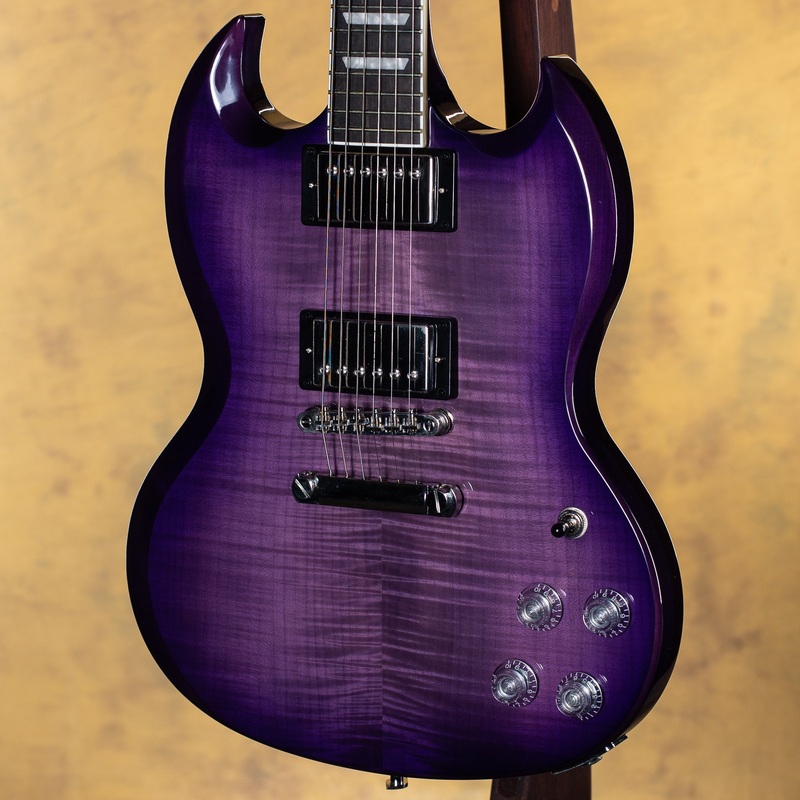 2023-epiphone-sg-modern-figured-purple-burst 2023 Epiphone SG Modern Figured Purple Burst