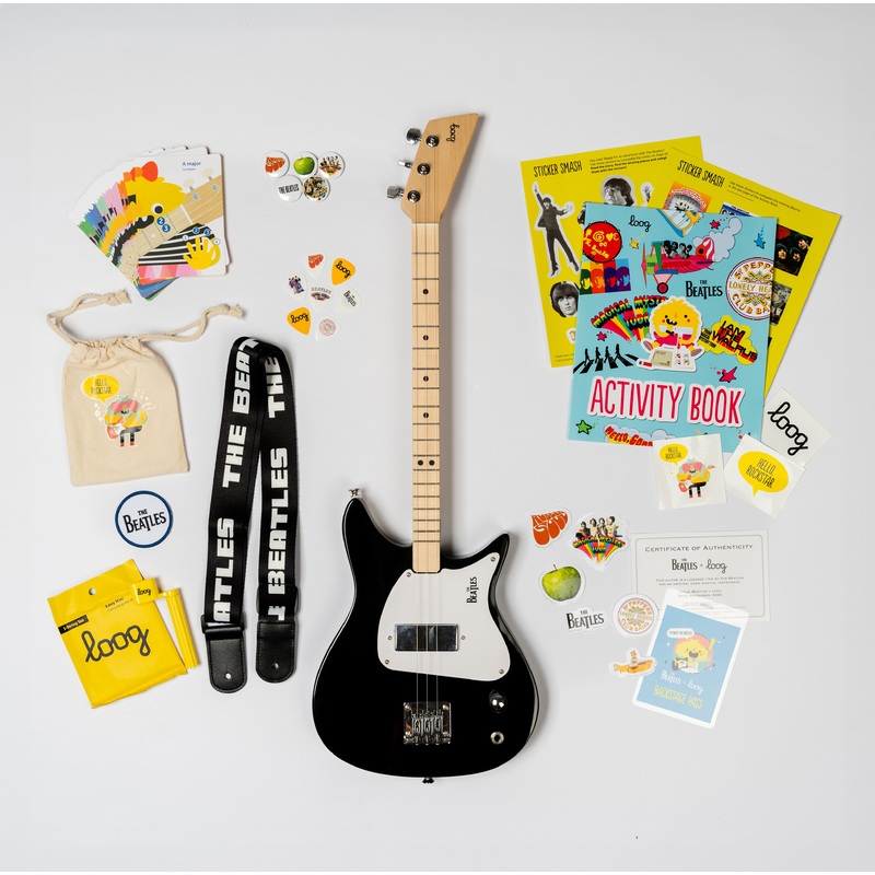 beatles-loog-electric-guitar-black beatles + loog electric guitar Black