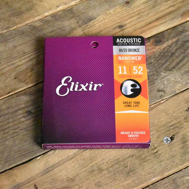 elixir-11027-nanoweb-coated-80-20-bronze-acoustic-guitar-strings-custom-light-11-52 Elixir 11027 Nanoweb Coated 80/20 Bronze Acoustic Guitar Strings Custom Light 11-52