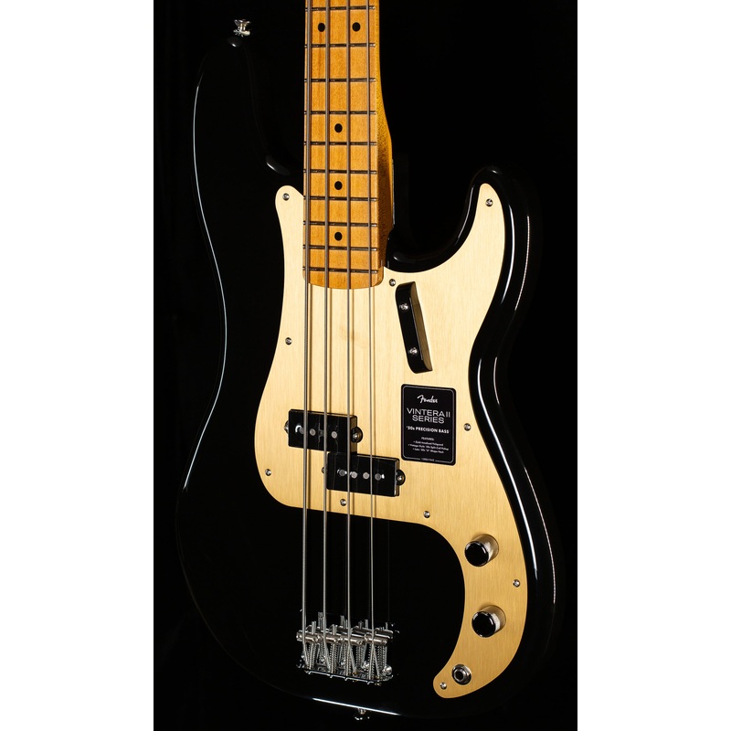 fender-vintera-ii-50s-precision-bass-maple-fingerboard-black-909 Fender Vintera II '50s Precision Bass Maple Fingerboard Black (909)