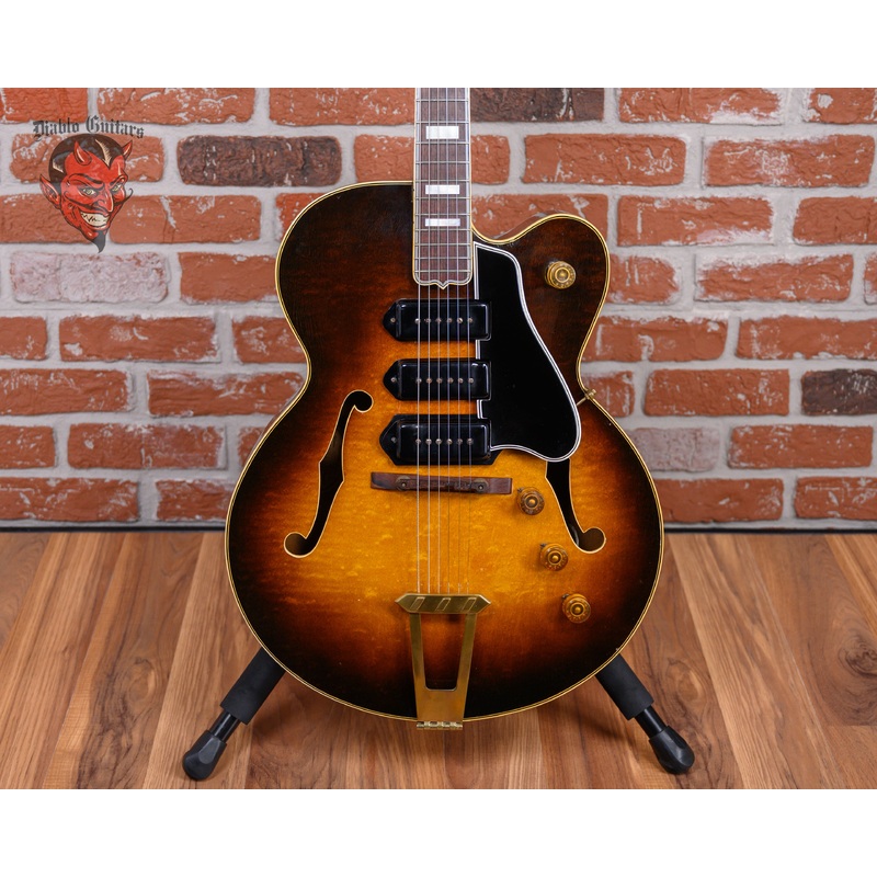 gibson-es-5-sunburst-1952-w-hard-shell-case-owned-by-steve-howe Gibson ES-5 Sunburst 1952 w/Hard Shell Case (owned by Steve Howe)