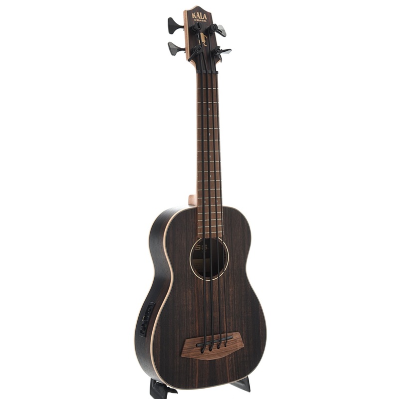 kala-u-bass-striped-ebony-fretted-mini-bass-gigbag Kala U-Bass Striped Ebony Fretted Mini-Bass & Gigbag