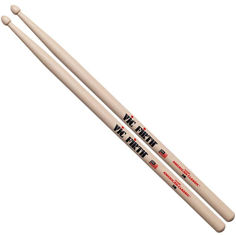 vic-firth-2b-american-classic-wood-tip-drum-sticks Vic Firth 2B American Classic Wood Tip Drum Sticks