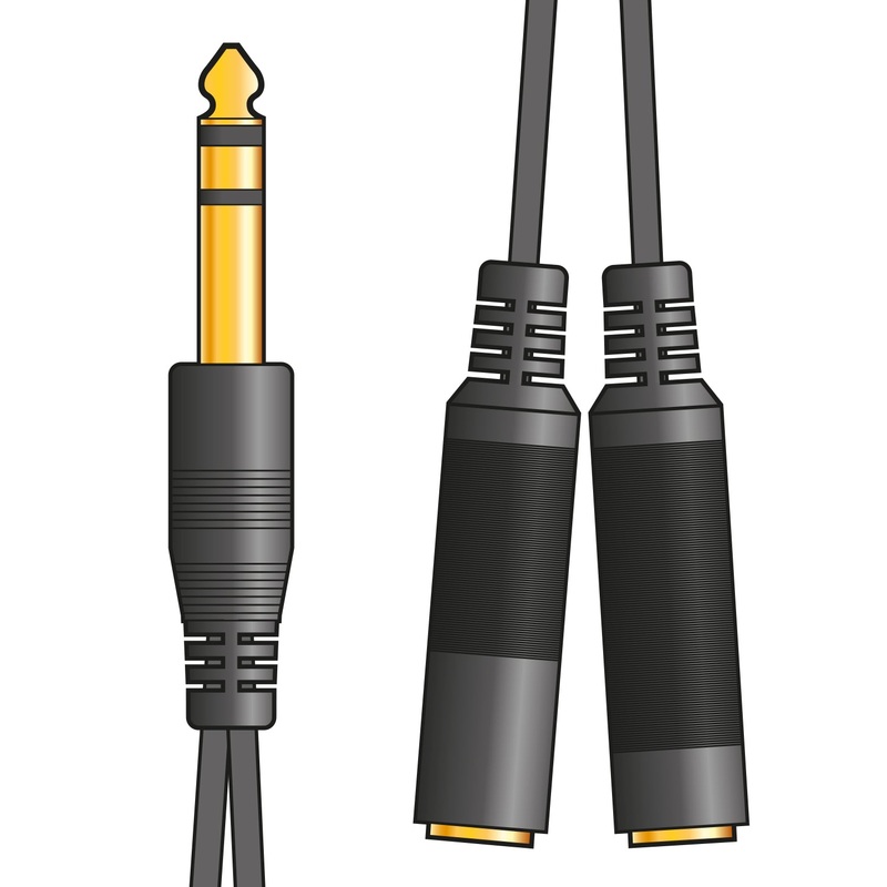 av-link-6-3mm-stereo-headphone-audio-splitter-lead-0-2m AV:Link 6.3mm Stereo Headphone/Audio Splitter Lead 0.2m