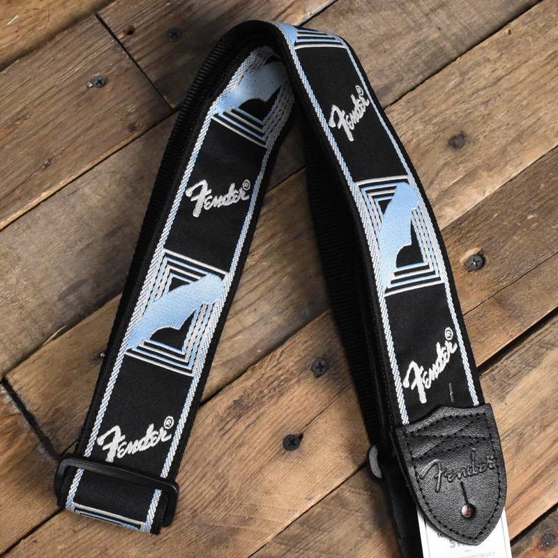 fender-blk-lt-grey-blue-mono-strap Fender Blk/Lt Grey/Blue Mono Strap