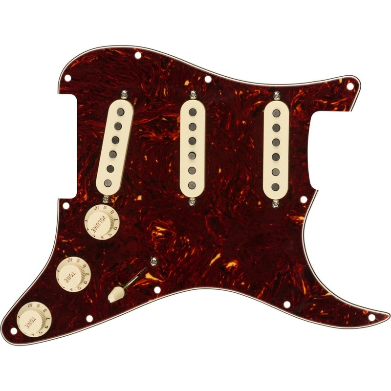 fender-loaded-pre-wired-strat-pickguard-tex-mex-sss-tortoise-shell-11-hole Fender Loaded Pre-Wired Strat Pickguard - Tex-Mex SSS - Tortoise Shell - 11 Hole