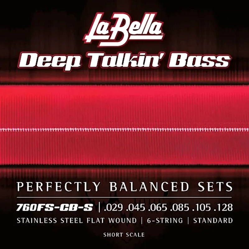la-bella-strings-760fs-cb-s-dtb-6-string-flatwound-short-scale-bass-guitar-strings-029-129 La Bella Strings 760FS-CB-S DTB 6-String Flatwound Short Scale Bass Guitar Strings .029 -.129